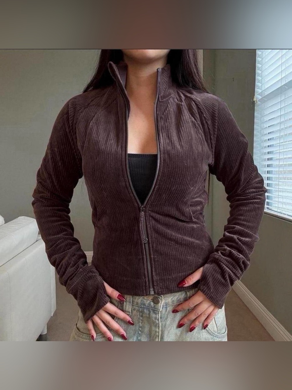 Lululemon espresso corduroy jacket